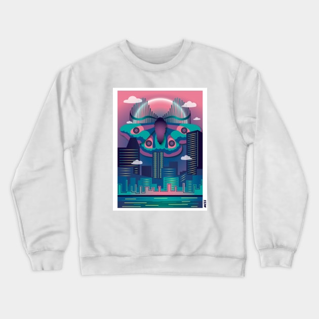 Emperor Mothra Crewneck Sweatshirt by Mess By Design 